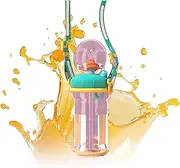 Drinking Cup with Whale Squirt,Whale Fountain Tumbler,Spill Proof Tumbler with Straw and Double Handle, for School Children Travel Kindergarten