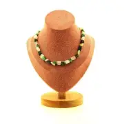 Minerals and Stones Précieuses. Necklace Beads Epidote Of Myanmar (Burma)