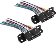 16 PIN OBD2 Women's Plug -at High Surface Scanner Connection -Automobile for Carboys, Practical Function, 2 Pieces for Car Maintenance
