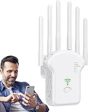 Ceprznvey WiFi & Signal Amplifier - Network Extender & Coverage - Wide Range Wireless Booster for Home, Office, Basement and Outdoor