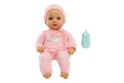 Baby Born My First Baby Doll Ava - Light Brown Eyes: Realistic Soft-Bodied Baby Doll for Kids Ages 1 Up, Eyes Open Close, Baby Doll with Bottle