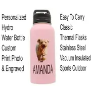 Personalized Insulated Sports 18/32oz Hydro Water Bottle Custom & Engraved Free