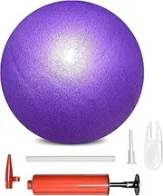 XIECCX Mini Yoga Balls 6 Inch Exercise Pilates Ball Therapy Ball Balance Ball Bender Ball Barre Equipment for Home Stability Squishy Training PhysicalCore Training with Pump
