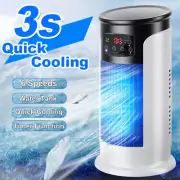 Portable Air Cooler Fan LED Mini AC Air Conditioner Personal Cooling Humidifier