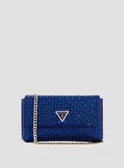 GUESS Women's Blue Zalina Clutch Bag