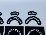 1/12 Tamiya Williams FW14B Goodyear Eagle Tyre Tire Stencils Templates