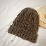 經典粗麻花毛線帽  手織帽 毛帽 WOOL CRAFTS