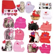 48 Sets Valentine's Day Cards Scratch & Sniff Strawberry Scented Valentine