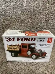 AMT '34 FORD CUSTOM STAKE # T234 MODEL KIT MANUFACTURED 1977 1/25 Sealed