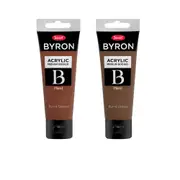 Jasart Byron Acrylic Paint 75mL (Burnt) - Sienna