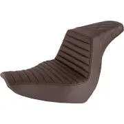 Saddlemen Brown Tuck & Roll LS Step-Up Seat for 18-22 Low Rider & Sport Glide