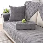 Short Plush Sofa Towel Quilted Sofa Cover Slip Resistant Couch Cover 1/2/3seater