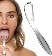 Tongue Scraper for Adults, Deep Cleaner Tool, Portable Odor Eliminator Fan Shape Tongue Scraper for Care Bad Breath