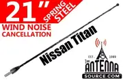 21" Black Spring Stainless AM/FM Antenna Mast Fits: 2019-2022 Nissan Titan (for: Nissan)