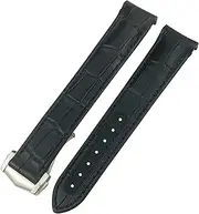 [CEKGDB] For Omega Seamaster Diver 300 AQUA TERRA AT150 Cowhide Strap Genuine Leather Watchband 19mm 20mm 21mm 22mm Curved End Watch Band