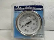 Faria Beede Instruments Chesapeake White Ss 4" Studded Speedometer - 60Mph (Gps)