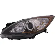 Headlight Halogen CAPA Certified Left Hand Driver Side For 2010-2013 Mazda 3 (for: Mazda)