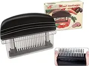 TOOGABBIE Meat Tenderizer, Meat Needle Tenderizer Tool with 48 Blades Stainless Steel, Handheld Meat & Poultry Tenderizing Tool for Beef Brisket, Chicken Breast,Pork Belly Skin Pricking