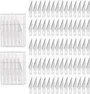 uxcell 100pcs Exacto Knife Blades #11 Hobby Knife Replacement Blades Spare Precision Exacto Blades Hobby Knife Blade Refills for DIY, Art, Cutting, Carving, Scrapbooking, Stencil