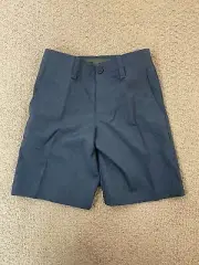 Nicklaus Kid's Sz Med 8 Blue Pocketed Activewear Golf Shorts NWT