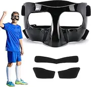 STFALI Football, Sports Mask, Nose Bone Fracture Mask, Small Size with Padding for Children and Teenagers, Adjustable Elastic Band Nose Protection