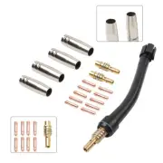 17pcs Flexible mig welding neck 035 M6 Nozzle Kit for MB 15AK MIG Welding Gun