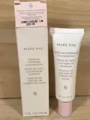 Mary Kay Medium Coverage Foundation Ivory 104 Pink Cap 355100 New 1 Fl. Oz. NOS