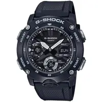 在飛比找momo購物網優惠-【CASIO 卡西歐】G-SHOCK 碳纖維防護雙顯手錶(G