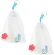 ARTSEWPLY 2Pcs Face Cleansing Foaming Soap Bags Efficient Soap Foaming Nets for Handmade and Cosmetic Soaps for Home Use Quick Drying and Aroma Release