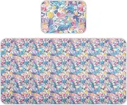 Blue and Pink Summer Fruit Party Cooling Baby Crib Mattress Sheets 28" x 52" Reusable Bed Pads for Adults for Baby&Toddler