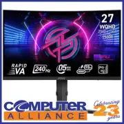 27" MSI MPG 275CQRXF QHD 240Hz Curved Gaming Monitor