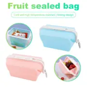 Reusable Thick Silicone Food Storage bags Zip Lock Freezer bag Leak Proof Stand