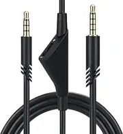 Replacement Audio Aux Cord for Astro A10, A40, A30, A40TR, A50, OFC Core 3D Stereo Headsets Cord, Adjustable Volume Detachable Audio Cable with PVC Sheath