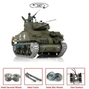 Henglong 1/16 7.0 Upgraded M4A3 Sherman IR BB RTR RC Tank 3898 Metal Tracks