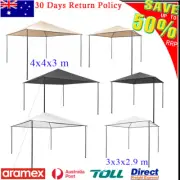 Outdoor Garden BBQ Gazebo Pavilion Party Tent Canopy Marquee Sunshade 3x3/4x4m