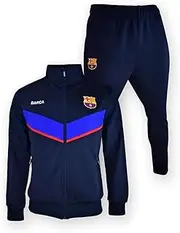 [FCB] FC Barcelona Barça Iconic Boys' Tracksuit, License Size 10, black, 10 Years