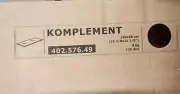 IKEA KOMPLEMENT Black Brown Glass Shelf 39 3/8x22 7/8 " LAST CHANCE DISCONTINUED