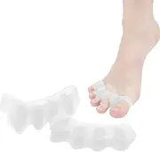 2 Pcs Toe Spacers for Women and Men - Metatarsal Yoga Cushion - Therapeutic Stretchers for Plantar Fasciitis, Bunions, Silicone Toe Separators