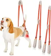 2 Pcs Dog Support Harness for Back Legs Dog Rear Lifting Sling Aid with Handle and Shoulder Strap Hind Leg Support for Pet Mobility Helps Dogs with Poor Stability Joint Injuries (Orange, One size)