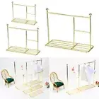 Drying Laundry Stand Garment Organizer Miniature Hangers Doll Clothes Rack