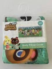 Animal Crossing Body Pillow Cover NWT 20in X 54in New Horizons Nintendo