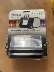 New iHome Color tunes Stereo Portable Speaker System iHM9 Black