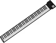 SWOOMEY Up Piano Keys Portable Foldable Electronic Keyboard with Built in Speaker Soft Silicone Keys for Beginners Battery Powered for Travel Musicians