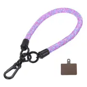 Phone Lanyard Universal Wrist Lanyard with Lanyard Patch Purple Rainbow 1 Pack