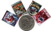 4 Miniature OPENING 'ANT-MAN' COMICS - Dollhouse 1:12 scale