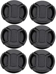 DOITOOL 49mm Camera Lens Covers 6pcs Center Pinch Lens Protectors and Scratch for DSLR Cameras
