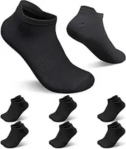 [Loiluliy] Trainer Socks Women's 6 Pairs Sports Socks Breathable Running Socks Short Unisex Black White Socks Women Men Cotton Socks