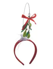 Victorian Trading Co Under the Mistletoe Christmas Headband Hat 19C