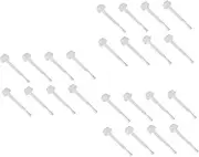 FRCOLOR Sets Pcs Dip Powder Replacement Liquid Brush Nail Varnish Brush White Easy Replacement Nail Dipping Powder Kit Accessory