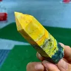 104G Natural Bumblebee Jade Quartz Square Pointed Stone Pillar Healing